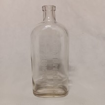 Lydia E Pinkham&#39;s Medicine Bottle Glass 14.5 oz Vintage Apothecary - £11.90 GBP