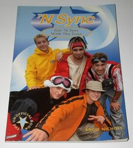 N SYNC Justin Timberlake Softbound Book Vintage 1998 Get N Sync By Angie... - $49.99