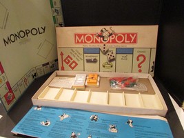 VTG 1974 PARKER BROTHERS #0009 MONOPOLY BOARD GAME 1974  COMPLETE - £11.81 GBP