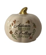 Fall White Quote Decorated Pumpkin Standing Tabletop Decor (SHIPS IN 24 ... - $20.68 CAD