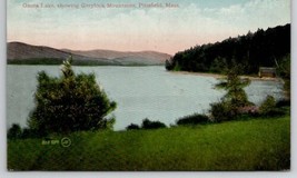 Onota Lake Greylock Mountains Pittsfield MA 1911 To Hinsdale Postcard W30 - $8.95