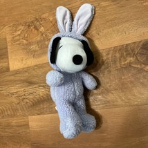 Hallmark Peanuts Snoopy as Easter Bunny Rabbit Plush Stuffed Animal 11 Inch EUC - £14.15 GBP