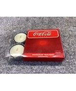 Coca-Cola Coke  bottle cap tea-light unscented box of 6 candles - £5.43 GBP