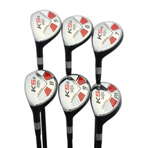 Left Hand-Majek Golf (Tall 5&#39;8&quot; Senior Lady Hybrid Set (5-PW) lady Flex Clubs - £320.81 GBP