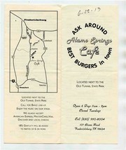 Alamo Springs Cafe Menu Fredericksburg Texas 2013 - £9.49 GBP