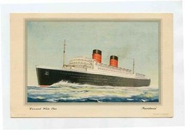 1950 Cunard White Star R M S Mauretania Abstract of Log New York to Southampton - £17.12 GBP