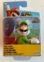 NEW Jakks Pacific 91426 World of Nintendo 2.5&quot; Super Mario CAT LUIGI Mini-Figure - $19.75