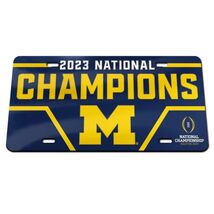 MICHIGAN WOLVERINES 2023 NATIONAL CHAMPIONS LASER ACRYLIC​ License Plate - $28.70