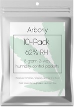 62-Percent Humidity Control Packs - 8 Gram - 10 Pack - All-Natural 2-Way - $25.72