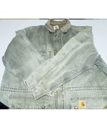 Vintage Carhartt Blanket Lined Chore Coat Mens XXL Faded Distressed Warm... - £62.57 GBP