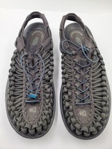 KEEN UNEEK Men’s Size 12 M Classic 2 Cord Sandals (Grey) Magnet / Black 1014974 - £38.88 GBP