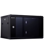 6U Performance Wall Mount Server Cabinet Network Rack Enclosure, Quiet C... - £163.69 GBP