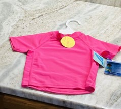 I Play Girls Rash guard  Shirt M 6-12 Months/18-22 Lbs-Long Sleeve-Pink UPF 50+. - £29.42 GBP