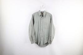 Vtg 50s Streetwear Mens Small Distressed Donegal Wool Herringbone Button Shirt - £44.60 GBP