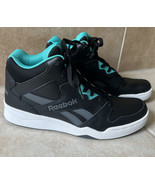 Men’s Reebok BB4500 Styling High Top Sneaker Black Teal Gray Size 7 1/2 - £29.06 GBP