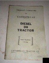 Caterpillar Cat Diesel D8 Tractor Operators Instruction Manual - $19.88