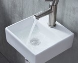 Mini Rectangular Porcelain Ceramic Washing Bathroom Vanity Sink, Friho 1... - $85.97
