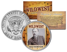 Ben Thompson * Wild West Series * Jfk Kennedy Half Dollar U.S. Coin - £6.84 GBP