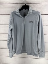 Mountain Hardwear Womens Size Xl Fleece Sweater pullover Gray Quarter zip - £17.89 GBP