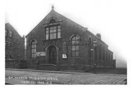 pu4149 - Yorks - St. Mary&#39;s Mission Hall back in 1906, in Morely - print... - $2.80