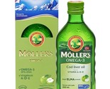 Moller&#39;s Omega-3 Apple Flavor Cod Liver Fish Oil A-D-E Vitamins 8.4oz NEW! - $48.39