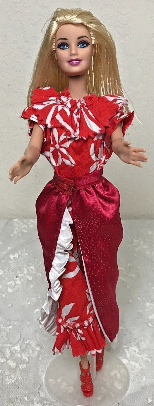 2009 Mattel Barbie Blond Hair Blue Eyes Rigid Body 1998 Head - $11.39