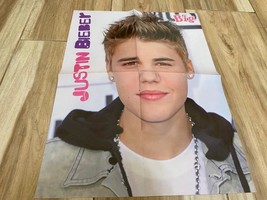 Rihanna Justin Bieber teen magazine poster clipping Big Hit bright eyes Bop - £8.11 GBP