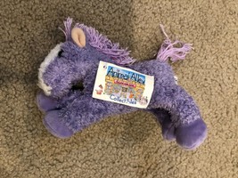 Vintage 1999 Toys &#39;R&#39; Us Purple String  Horse Plush  Stuffed Pony Toy Mini - £22.41 GBP