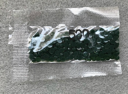 Diamond Painting Round Op Resin Drills DMC 500 V Dark Blue Green 1pk sup... - $1.25