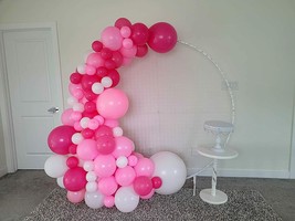 Blush Pink Ballerina Birthday Balloon Garland Arch Kit Decorations - £15.73 GBP