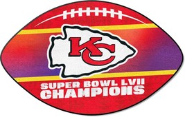 NFL Kansas City Chiefs 2023 Super Bowl LVII Champions Football Mat - $34.99