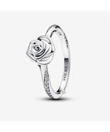 S925 Sterling Silver Rose in Bloom Ring,Delicate Ring,Gift For Her - $27.34 CAD