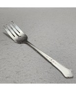 Oneida ASHMORE Cold Meat Serving Fork Burnished &amp; Glossy Stainless Silve... - $8.14