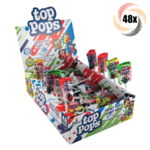 Full Box 48x Pops Dorval Top Pops Assorted Flavor Chewy Taffy Candy Pops... - $15.50