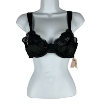 We Are HAH After Hours Bra Black Lace Underwire Adjustable Straps Size B... - $23.13