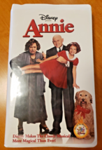 Annie By Disney Vhs Tape With Kathy Bates &amp; Alan Cumming - Rare Blue Tape Guard - £3.17 GBP