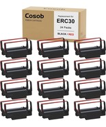 Cosob 24 Pack ERC30 Black and Red ERC30 ERC-30 ERC30/34/38 Ribbon Compat... - $43.83 CAD