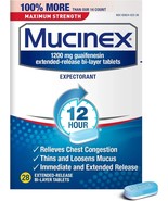 Mucinex Maximum Strength 12 Hour Chest Congestion Expectorant Relief 28 ... - $310.96 MXN