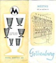 Meeths Fashion Store Brochure &amp; Gothenburg Sweden Map  - $14.83