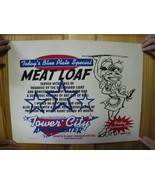 Meat Loaf Poster Meatloaf Silkscreen Signed Numbered Sept 19 Cleveland - $123.42 CAD