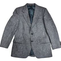 VTG Kuppenheimer Harris Tweed Mens Sport Jacket Blue Gray Wool 42 Scotla... - $178.15