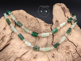 boho necklace, green aventurine (natural), St. Patrick&#39;s, FREE with purchase - £0.00 GBP