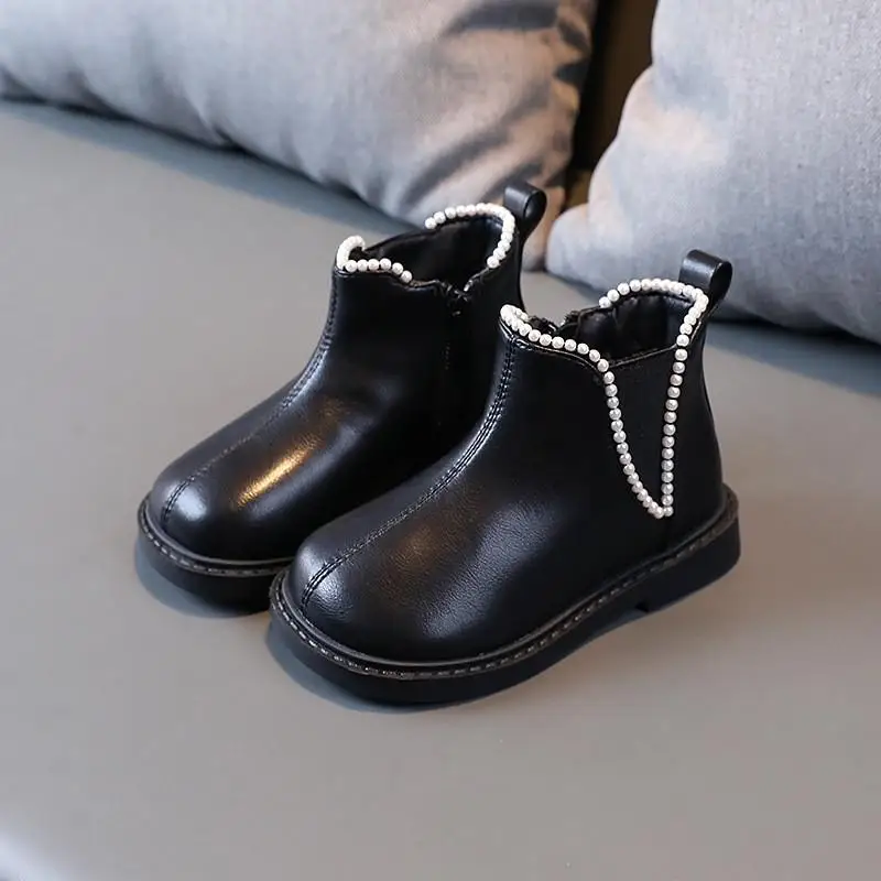 Children Martin Boots Chelsea Black Girls Boots Kids Boots Girl Shoes  Girl Shoe - £234.20 GBP