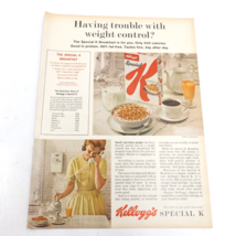 1964 Kellogg Special K  High Protein Breakfast Cereal Print Ad 10.5x13.5 - $8.00