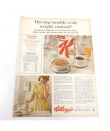 1964 Kellogg Special K  High Protein Breakfast Cereal Print Ad 10.5x13.5 - £6.29 GBP