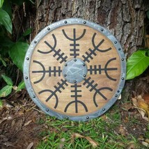 Medievale di Legno Shield Viking Romana Riproduzione Best 61cm - £126.14 GBP