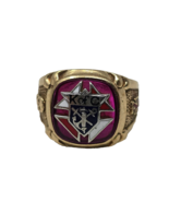 Knights of Columbus Vintage 10k Yellow Gold Ring 10 Grams Size Ten - $587.94