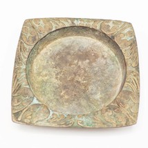 Brass Ashtray Ornate Design Trinket Tray - $39.85