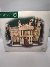 DEPT 56 HICKMAN WELLS GENTLEMAN&#39;S CLUB 58743 DICKENS SNOW VILLAGE NEW IN... - €89,85 EUR