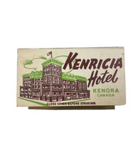 Kenricia Hotel Matchbook Cover Kenora, Canada - £13.26 GBP